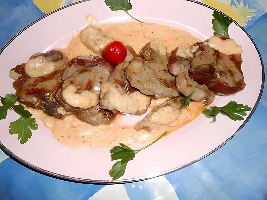 Recette de Cotes d agneau grillées a la creme d ail