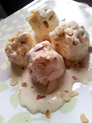 recette Nougat glacé aux amandes et miel