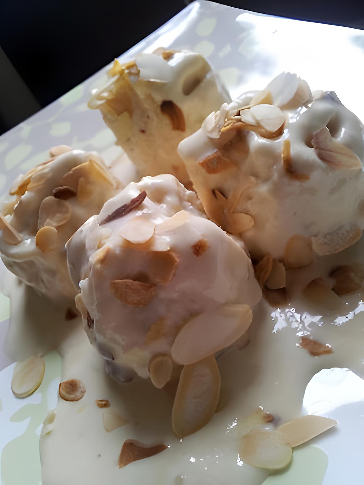 recette Nougat glacé aux amandes et miel