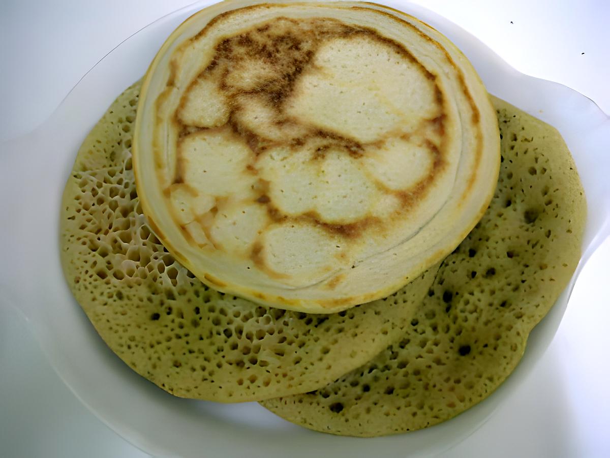 recette Baghrir ou crêpes de l'afrique du nord sans lait ni oeuf