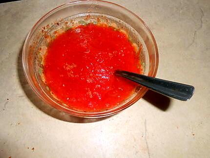 recette Coulis de poivron rouge