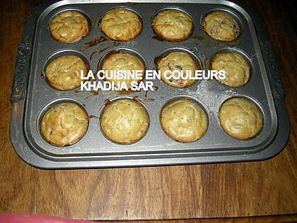 recette Minis-cakes jambon,olives,fromage