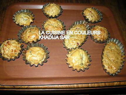 recette Minis-cakes jambon,olives,fromage