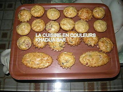 recette Minis-cakes jambon,olives,fromage