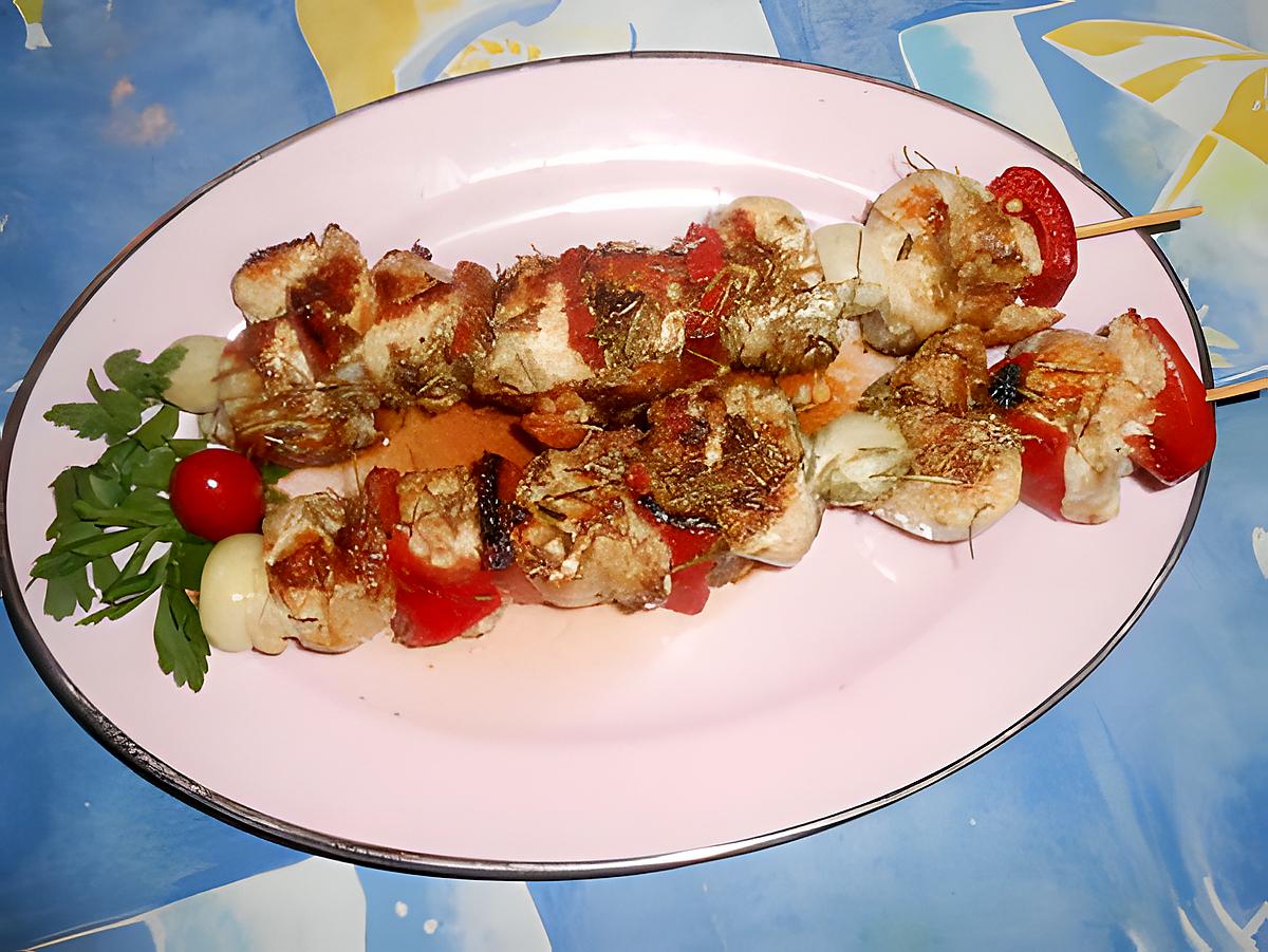 recette Brochette de dinde au romarin et cumin