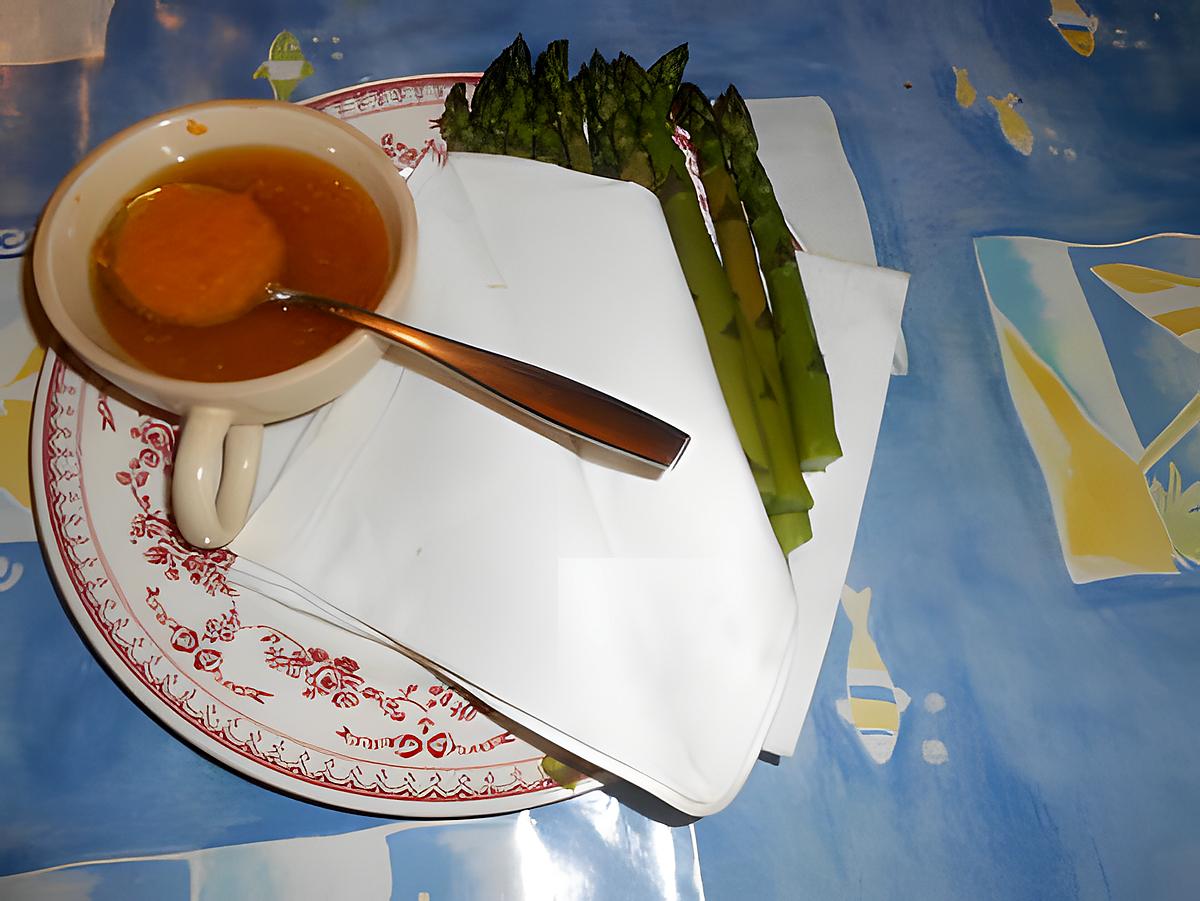 recette Asperges vertes vinaigrette d orange