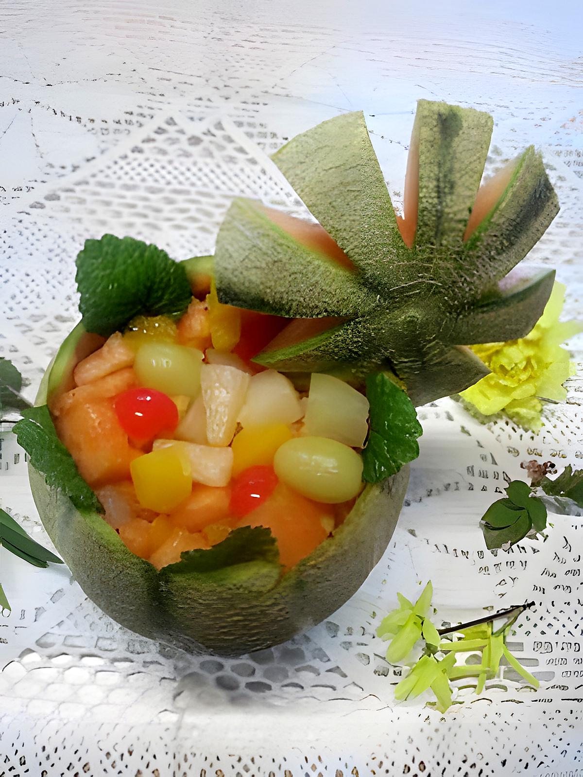 recette Melon fraicheur garnis.