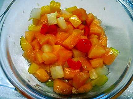 recette Melon fraicheur garnis.