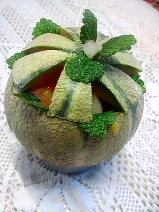 recette Melon fraicheur garnis.