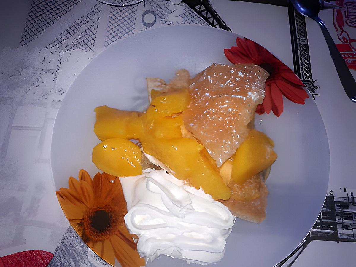 recette Mille-feuille banane/mangue