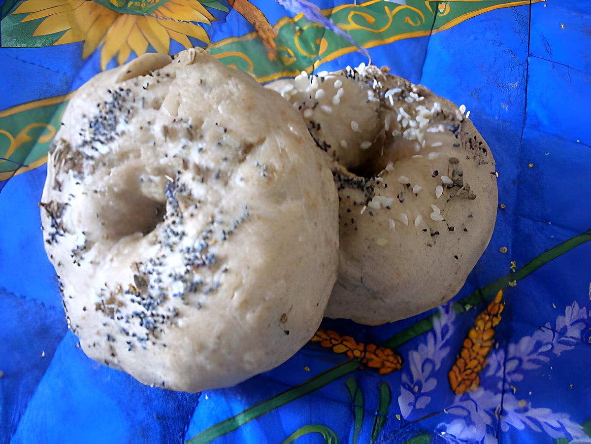 recette Bagel de campagne aux graines sans lait ni oeuf