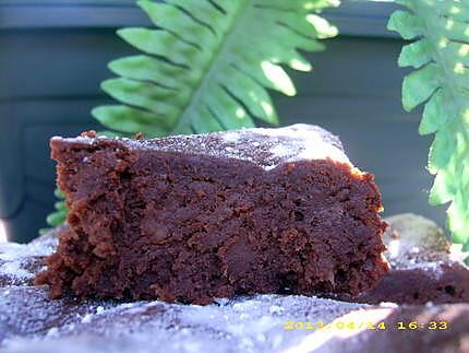 recette fondant allégé au chocolat noir et compote de pommes