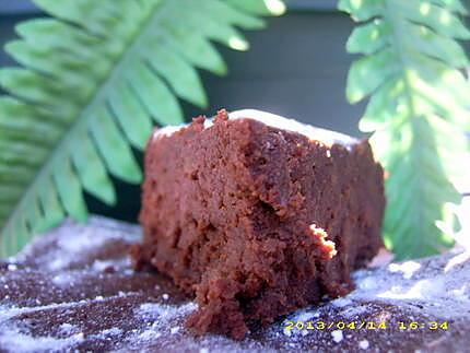 recette fondant allégé au chocolat noir et compote de pommes