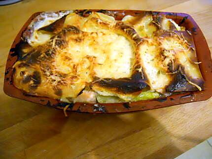 recette LASAGNES AU SAUMON ET COURGETTES (minceur)