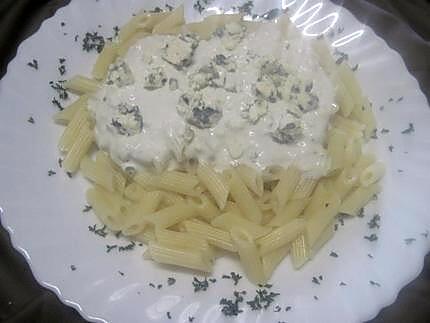 recette Pâte pennes au roquefort de Cathy.