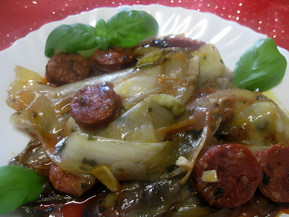 recette Chorizo aux endives.