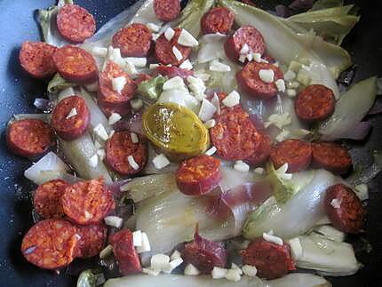 recette Chorizo aux endives.