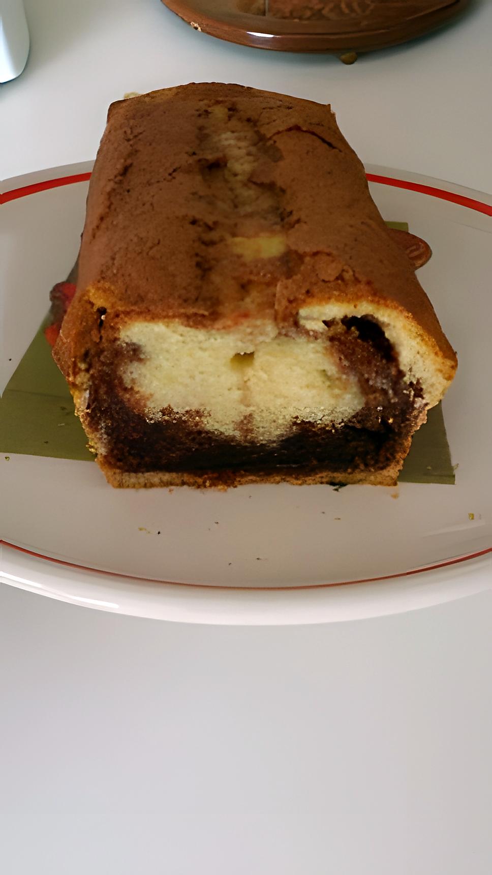 recette Gâteau marbré praliné et chocolat sans beurre et sans reproche