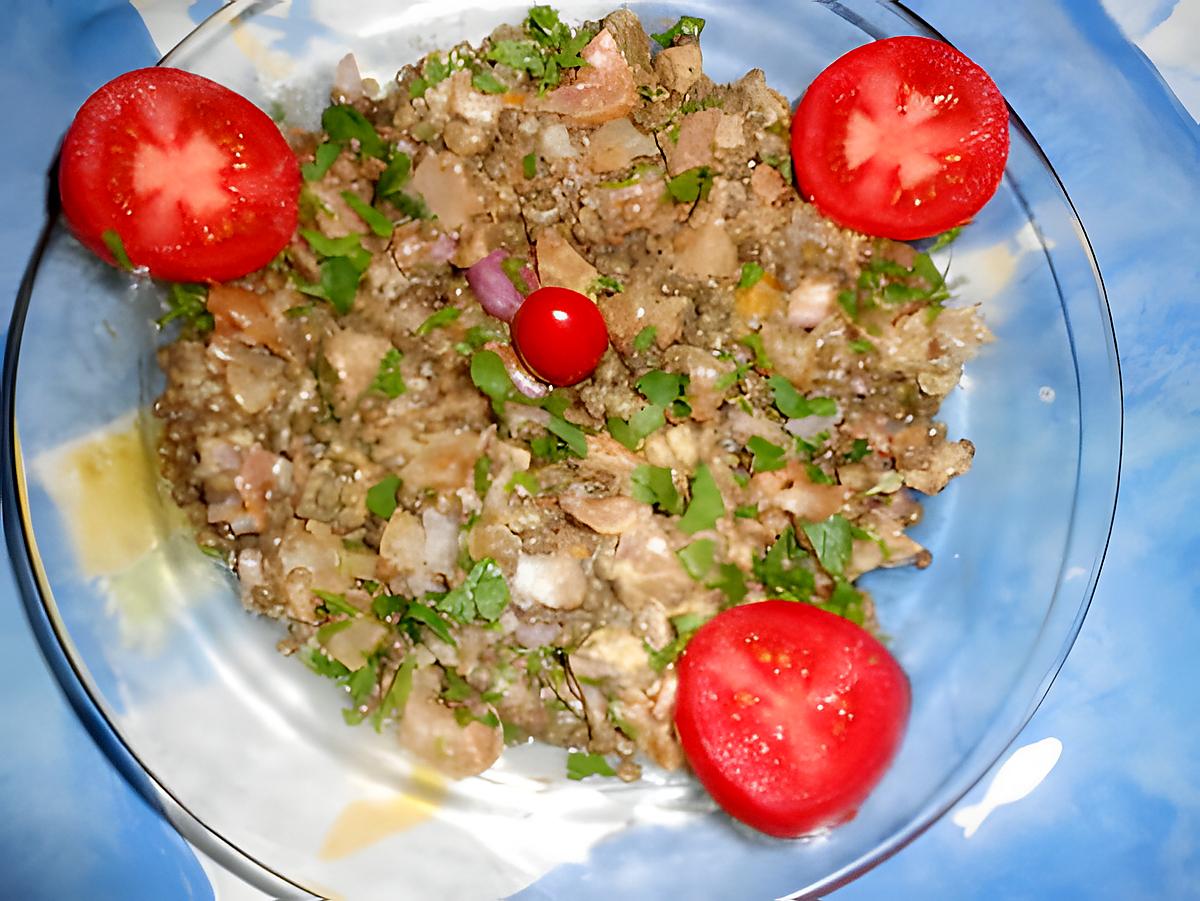 recette Salade de pied de veau et lentilles