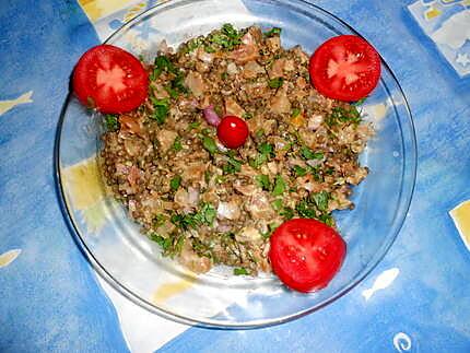 recette Salade de pied de veau et lentilles