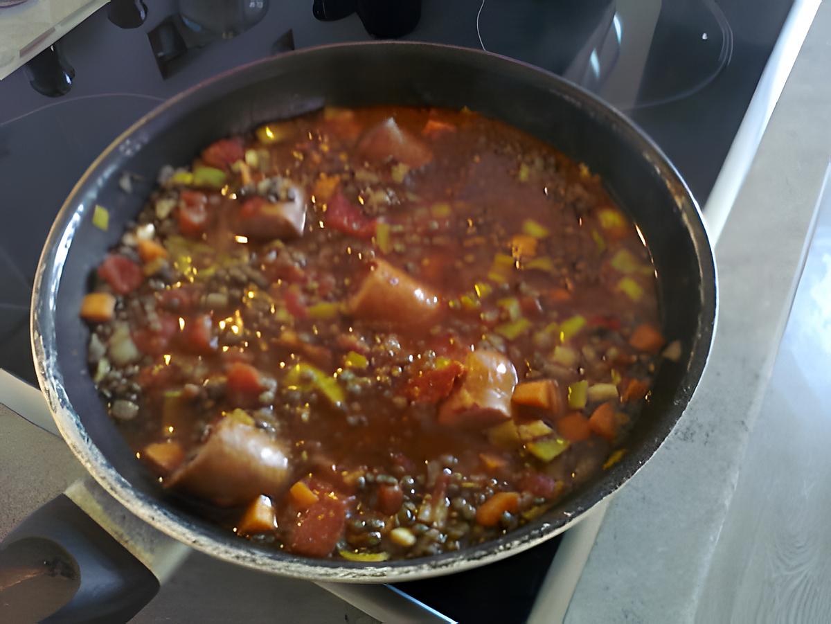 recette lentilles vertes du puy à la tomate