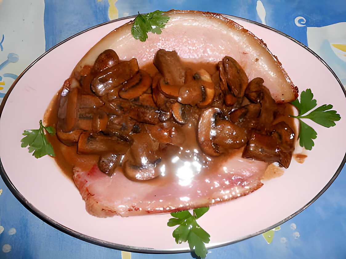 Jambon poelé aux banyuls