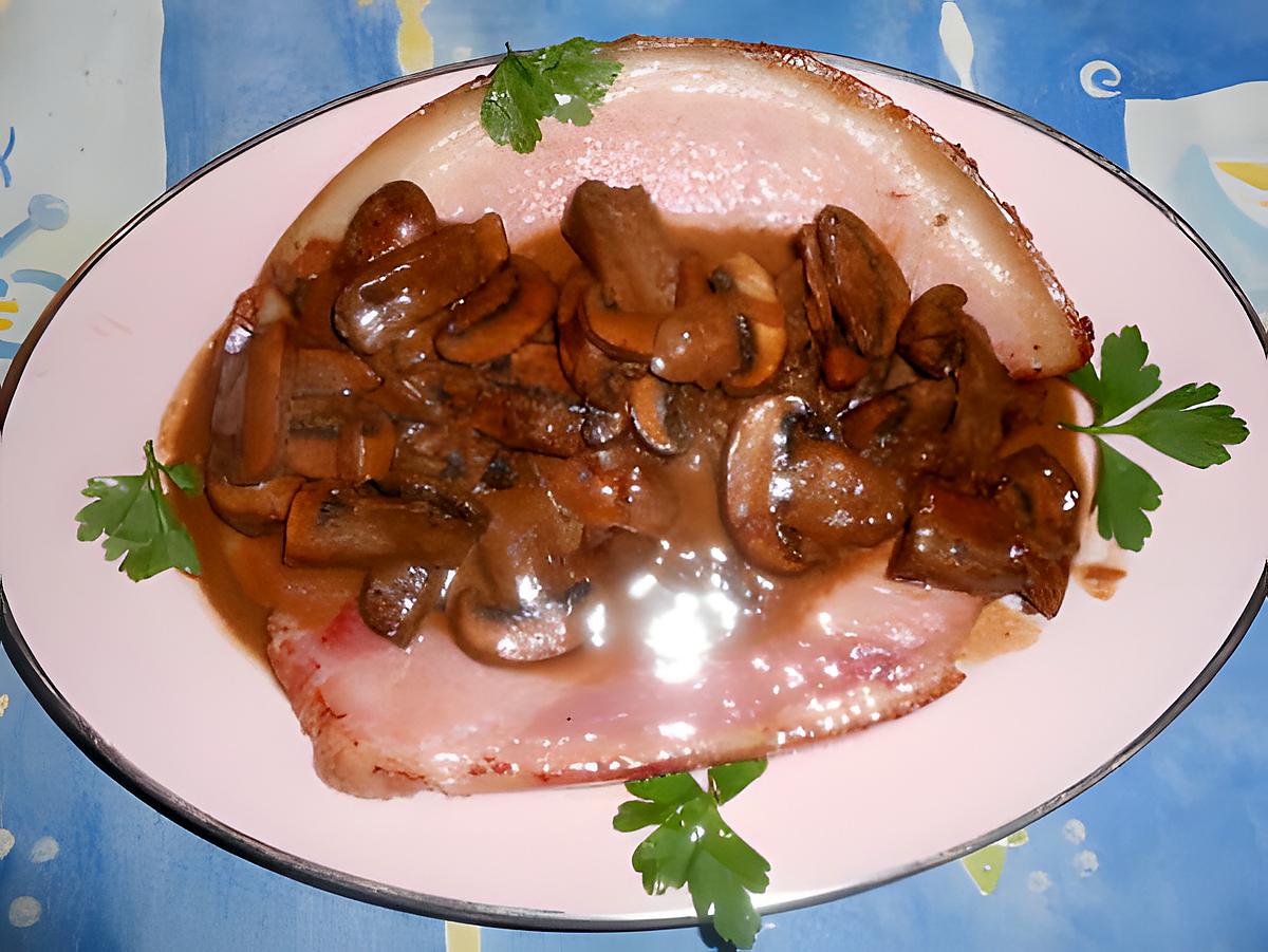 recette Jambon poelé aux banyuls