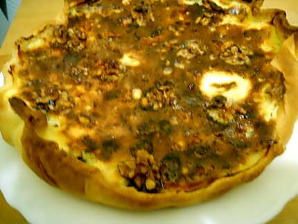 recette QUICHE AU BLEU D'AUVERGNE ET NOIX DE GRENOBLE