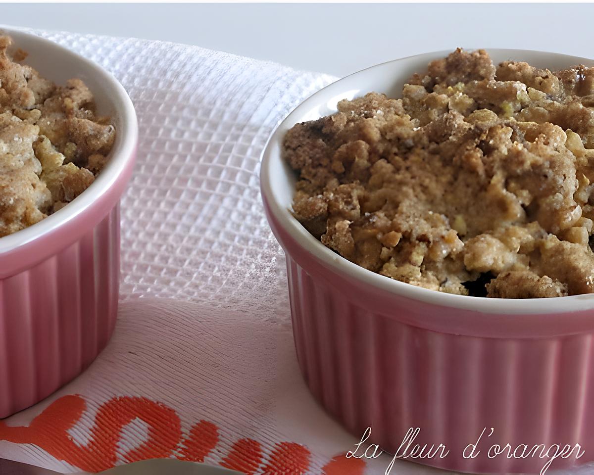 recette crumble pommes et noisettes