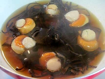 recette Vermicelles chinois aux champignons noirs et crustacés.