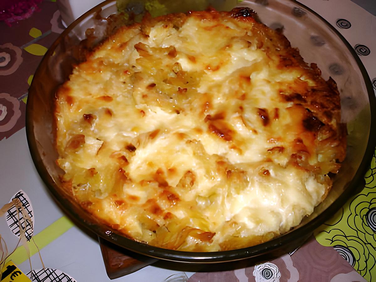 recette Gratin de pâtes savoyard (fromage à raclette)