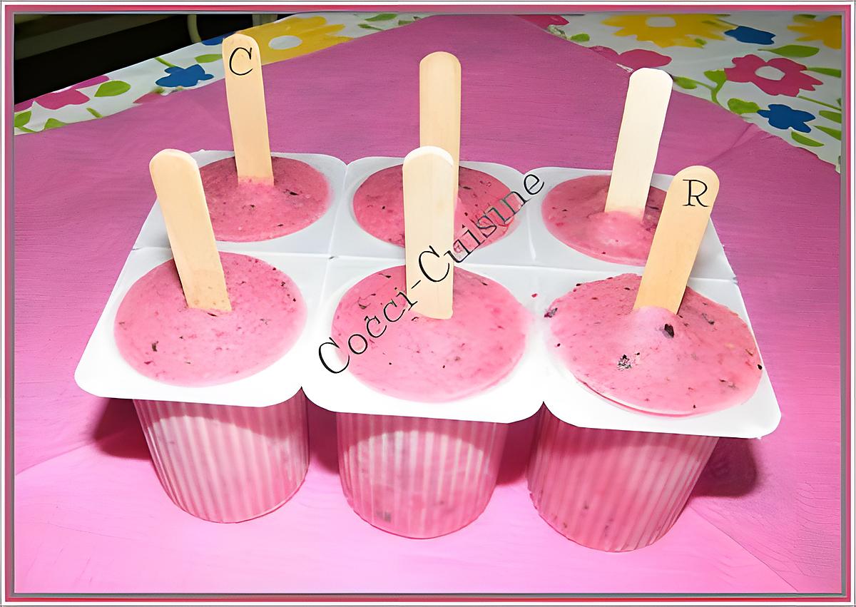 recette Glace petits Suisses aux fruits rouges