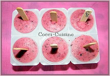 recette Glace petits Suisses aux fruits rouges