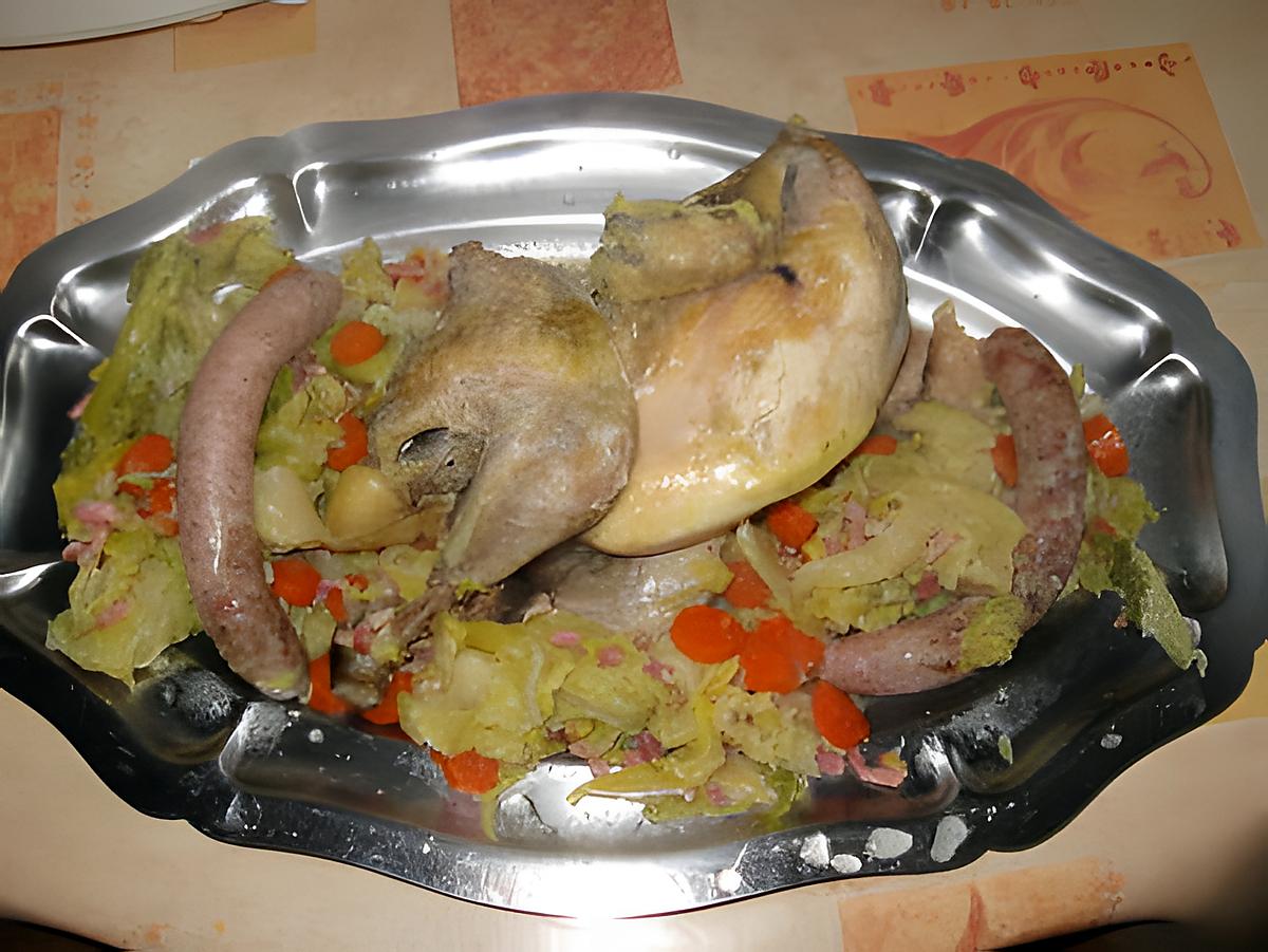 recette Pintade ou faisan au chou