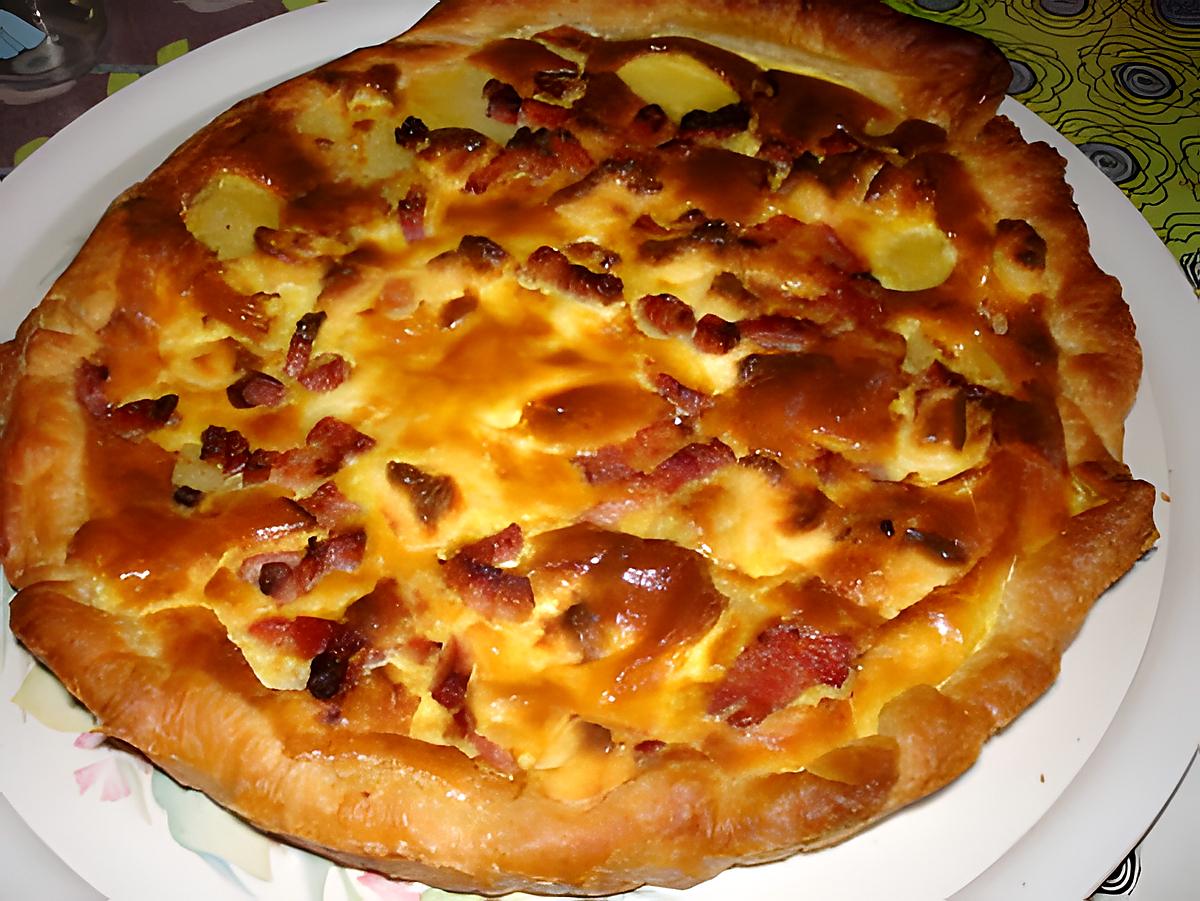 recette quiche aux p de terre ,lardons et vache qui rit