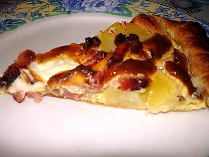 recette quiche aux p de terre ,lardons et vache qui rit