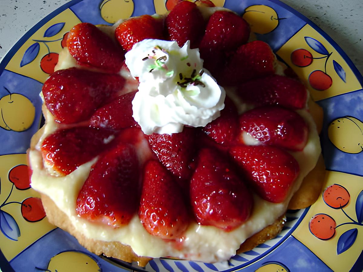 recette tarte aux fraises