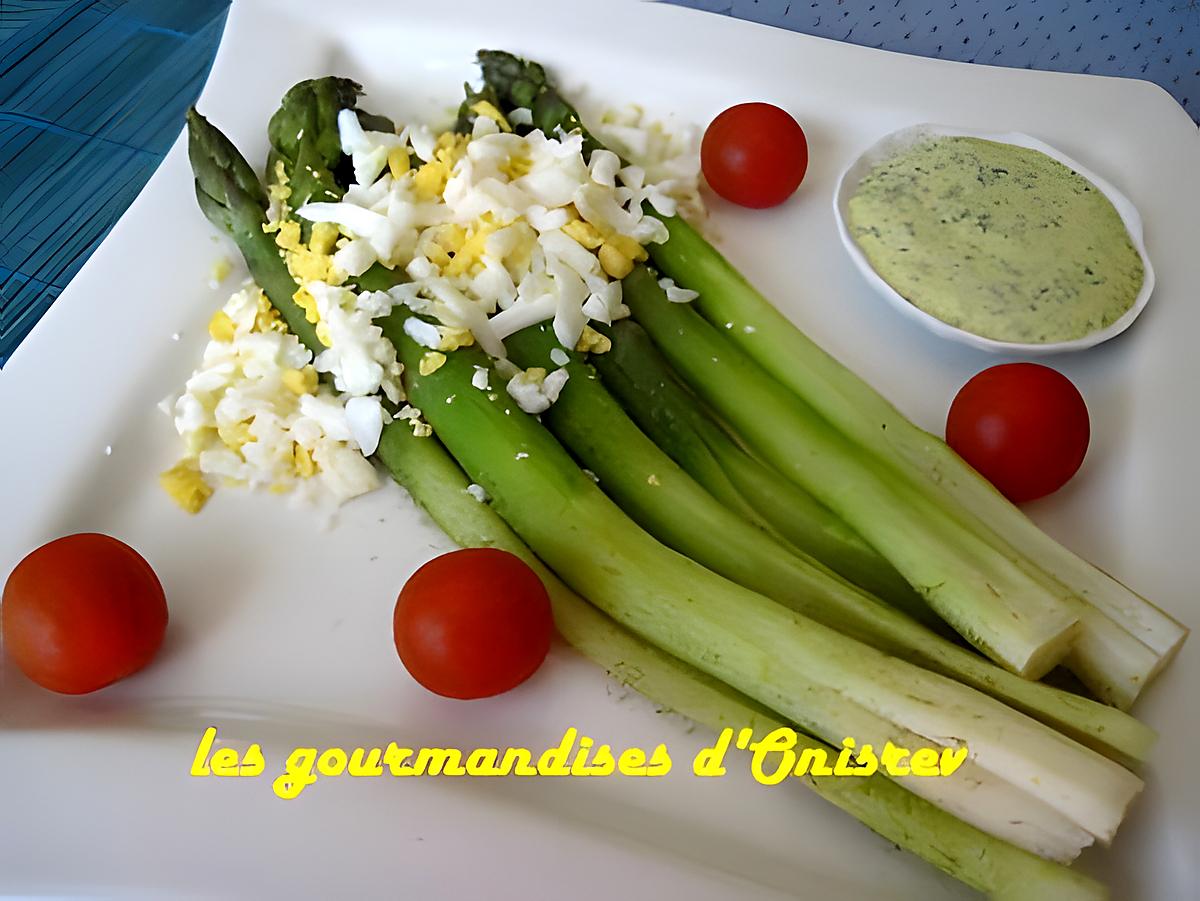 recette Asperges en sauce aux fines herbes