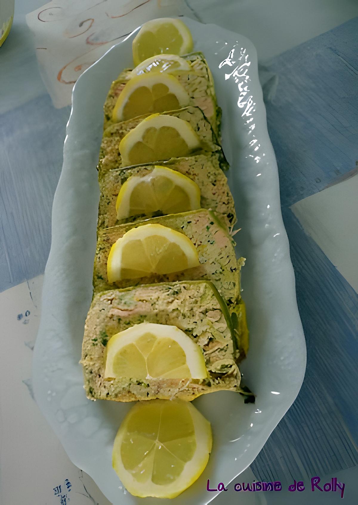 recette Terrine aux deux saumons et poireaux