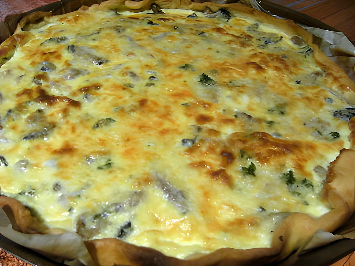 recette Tarte aux champignons du placard