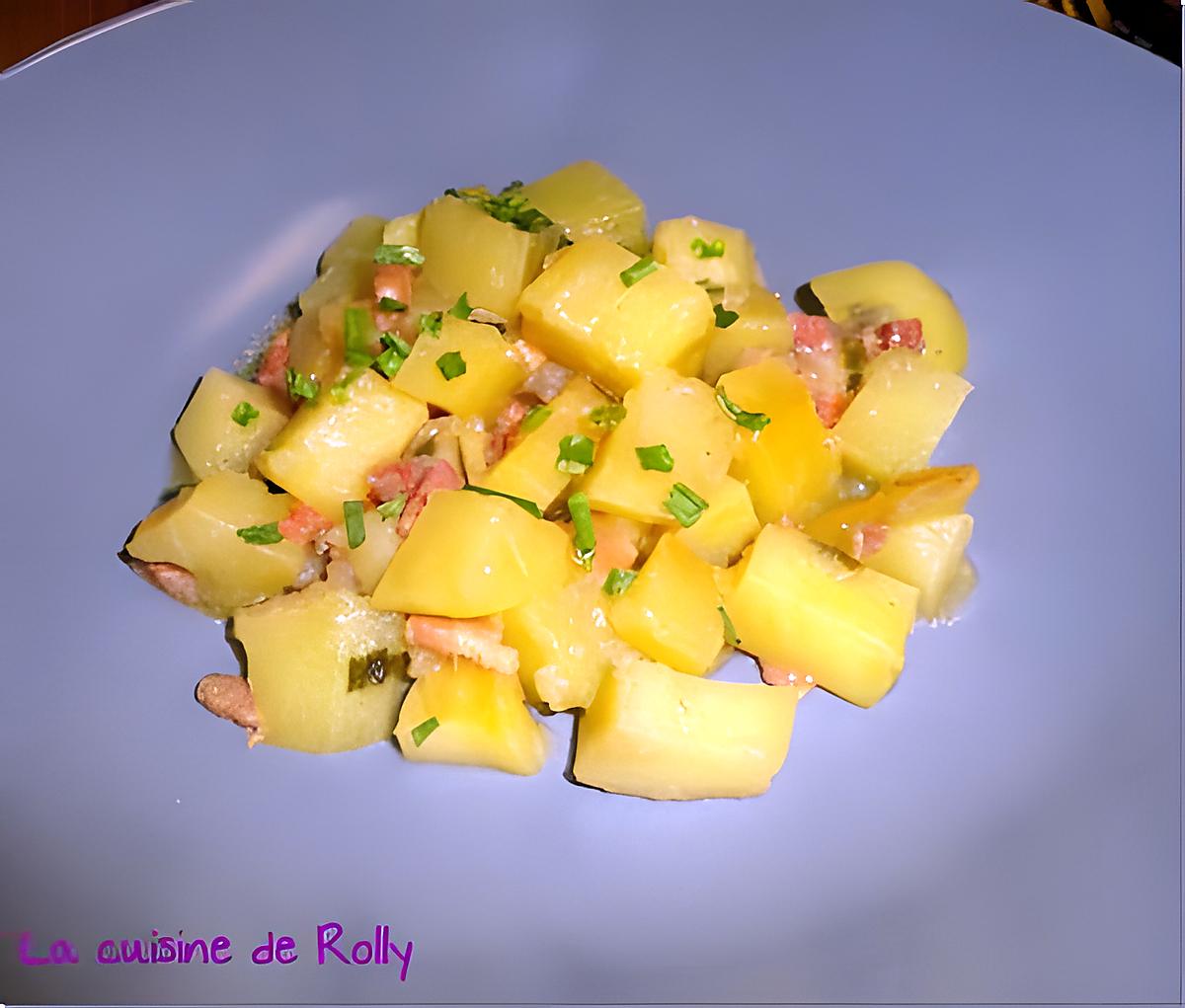 recette Pommes de terre au cidre et lardons