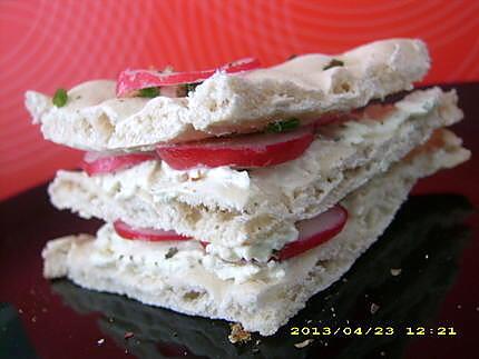 recette sandwiches suedois aux herbes et petits radis (diététique)