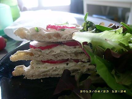 recette sandwiches suedois aux herbes et petits radis (diététique)