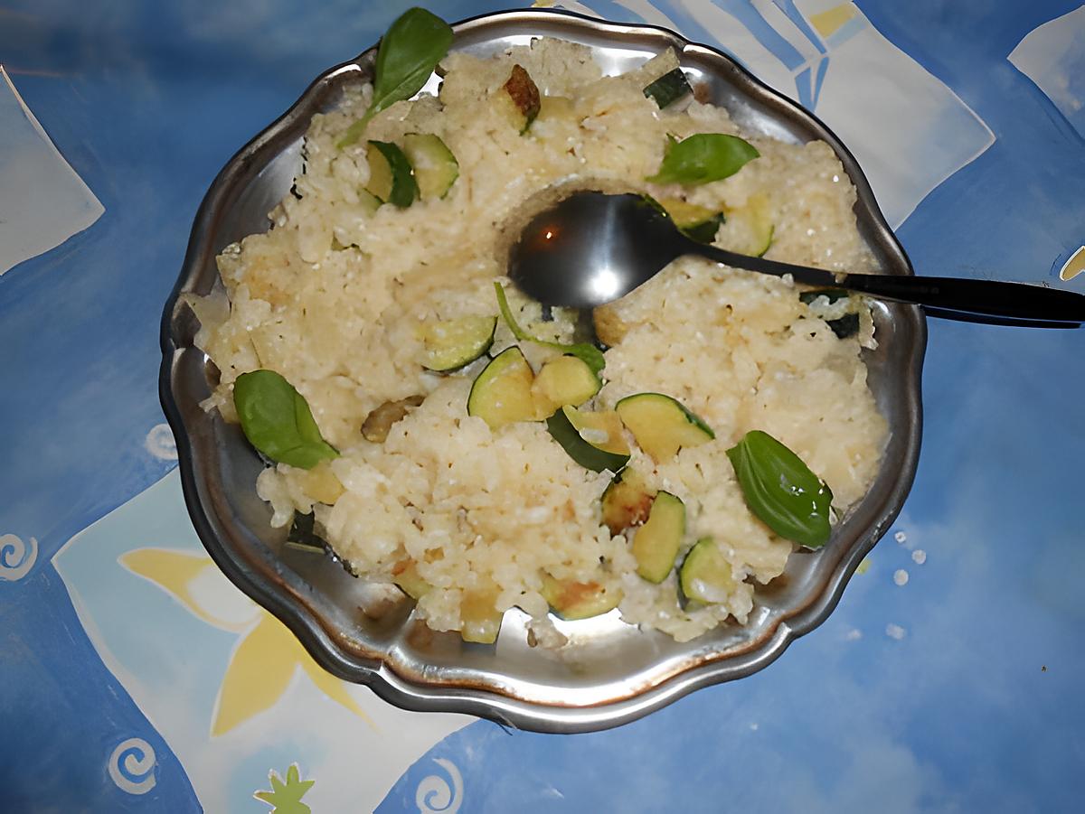 recette Risotto aux courgettes