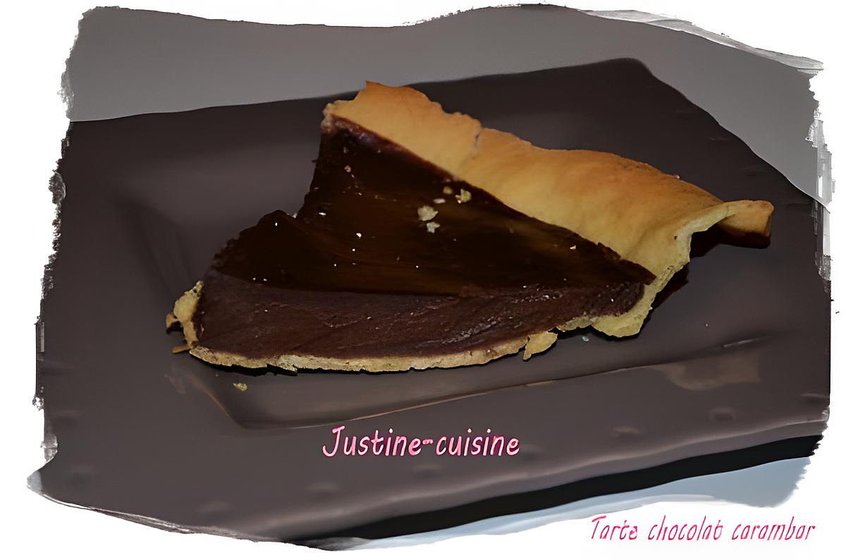 recette tarte chocolat carambar (facile)