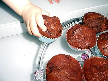 recette Muffins au chocolat et pépites de chocolat