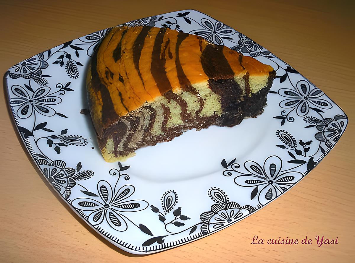 recette Zebra Cake - Gâteau zébré