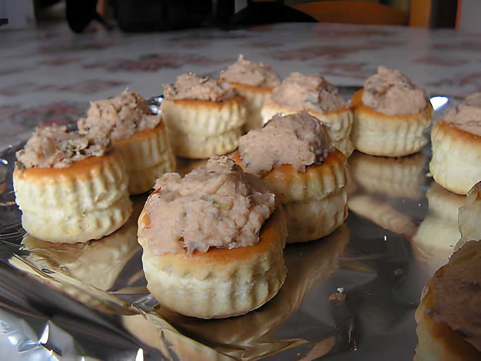 recette Mini bouchées à la purée de saumon
