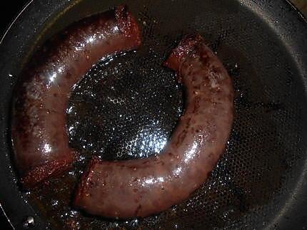 recette Boudin noir au deux pommes