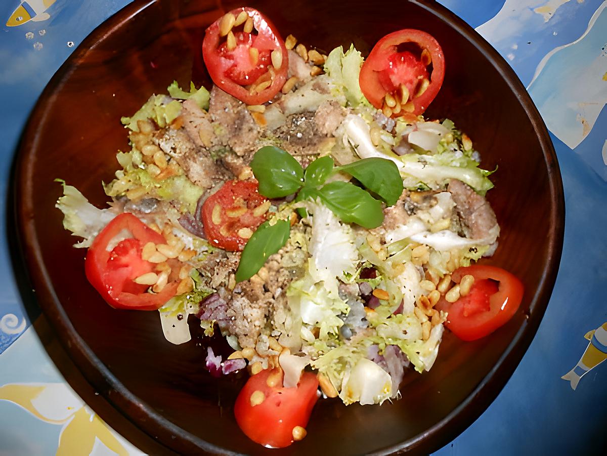 recette Salade frisée aux sardines